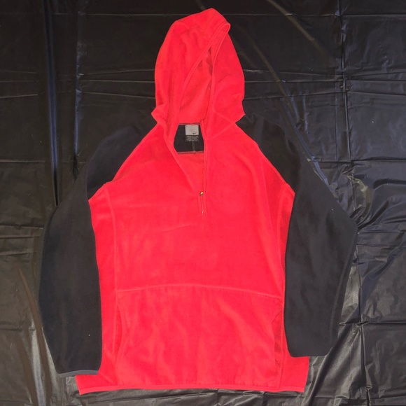 NIKE Red and Black Thermal Zip Up - Picture 2 of 5